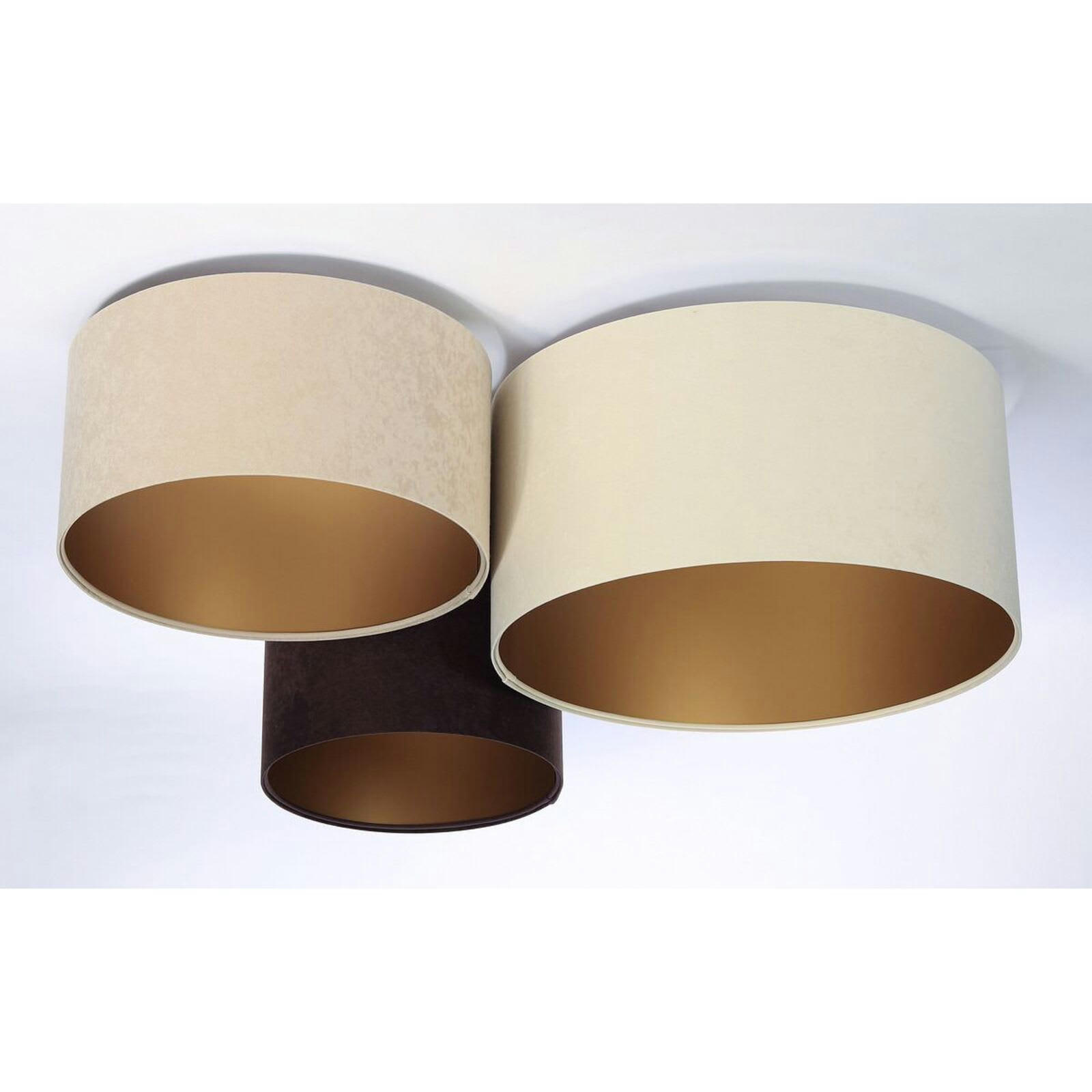 TRIO - Plafonnier Tissu Beige