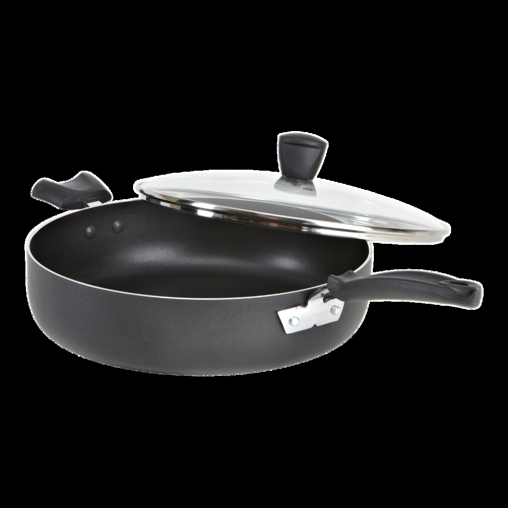 T-fal Viva Jumbo Cooker, Non-Stick, Dishwasher & Oven Safe, Black, 5qt