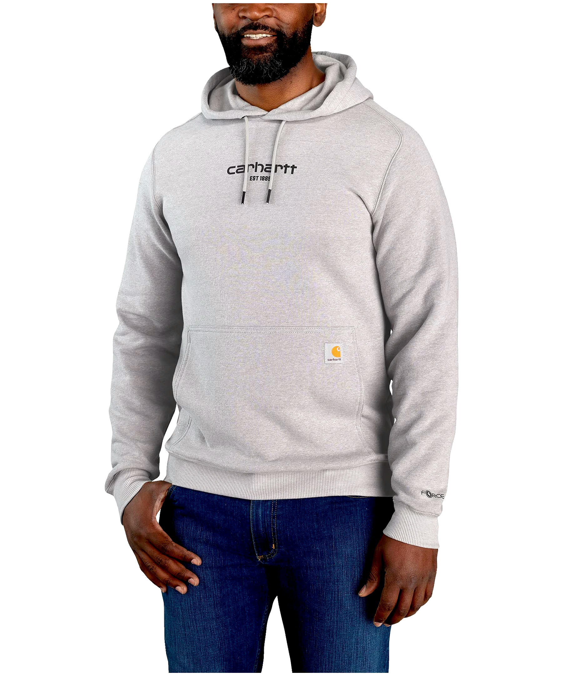 Carhartt Men's Lightweight FastDry Graphic Logo Hooded Work Sweatshirt