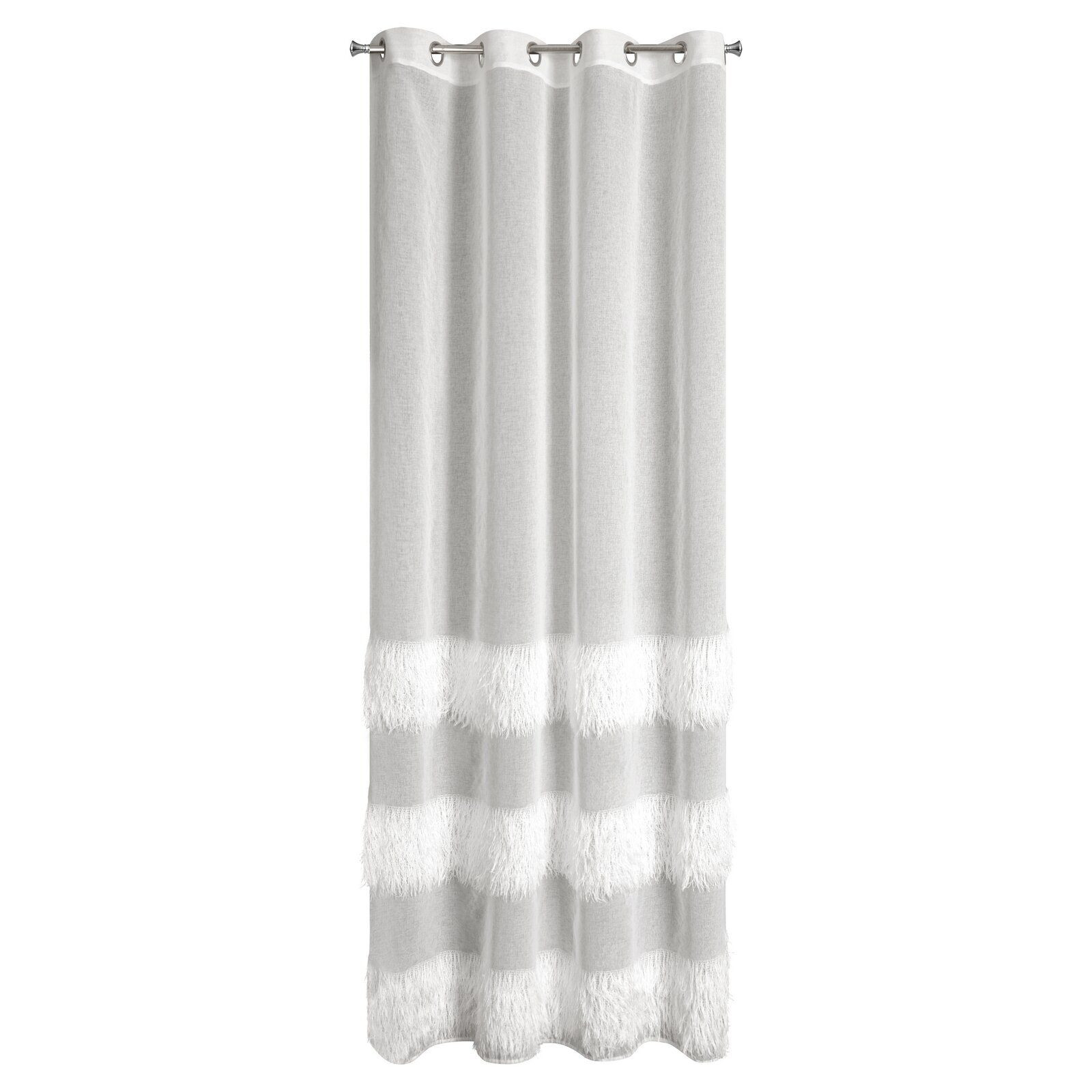 Firana na przelotkach MARGARET 140X250 kremowa