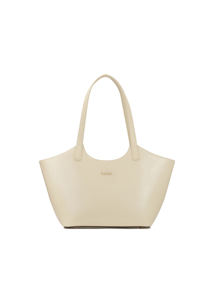 Large shoulder bag with rigid construction