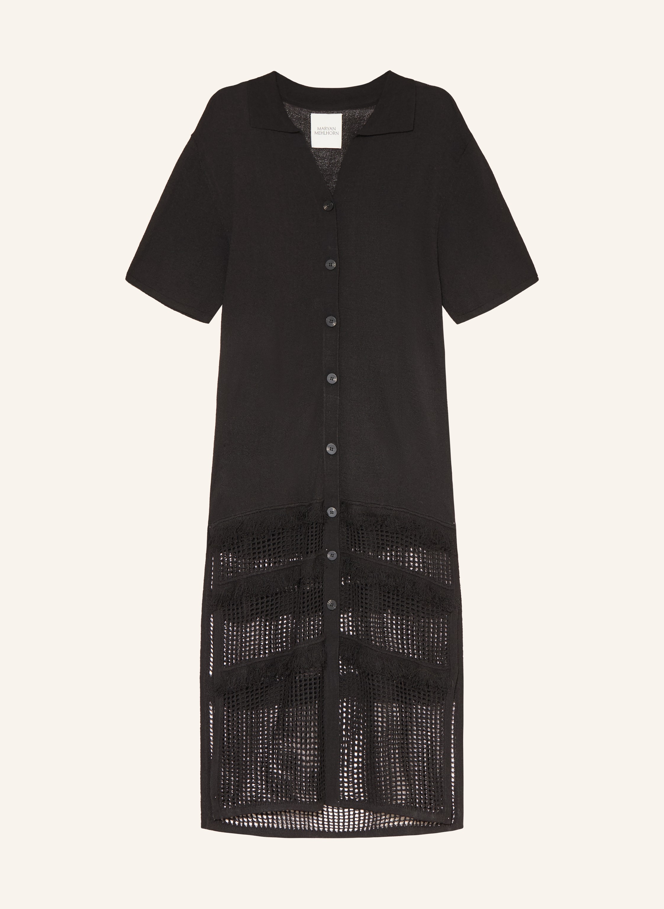 MARYAN MEHLHORN Strandkleid mit Lochspitze