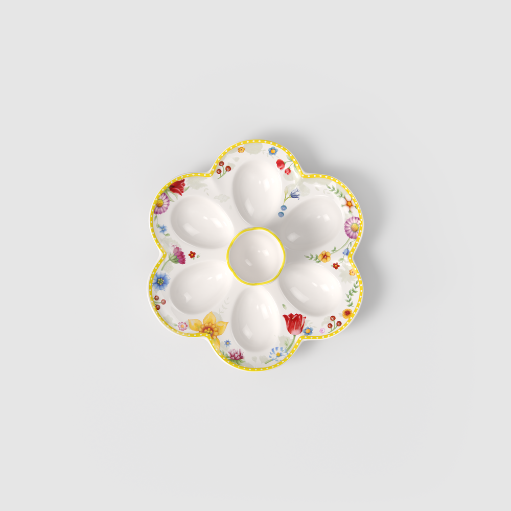 Spring Awakening Specialty plate - Yellow, 7.9'' x 7.4'', Premium Porcelain
