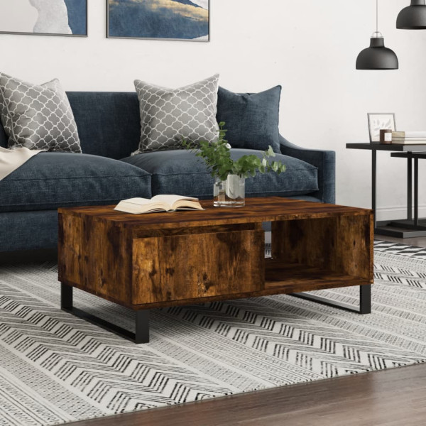 Stolik Kawowy Ława Stół Brązowy 90x60x35 Do Salonu Do Pokoju
