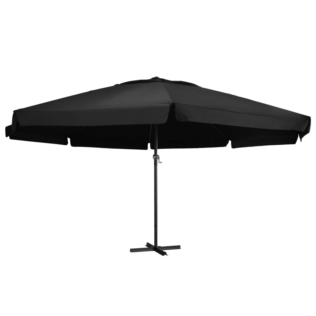 Parasol ogrodowy Czarny 500 cm vidaXL