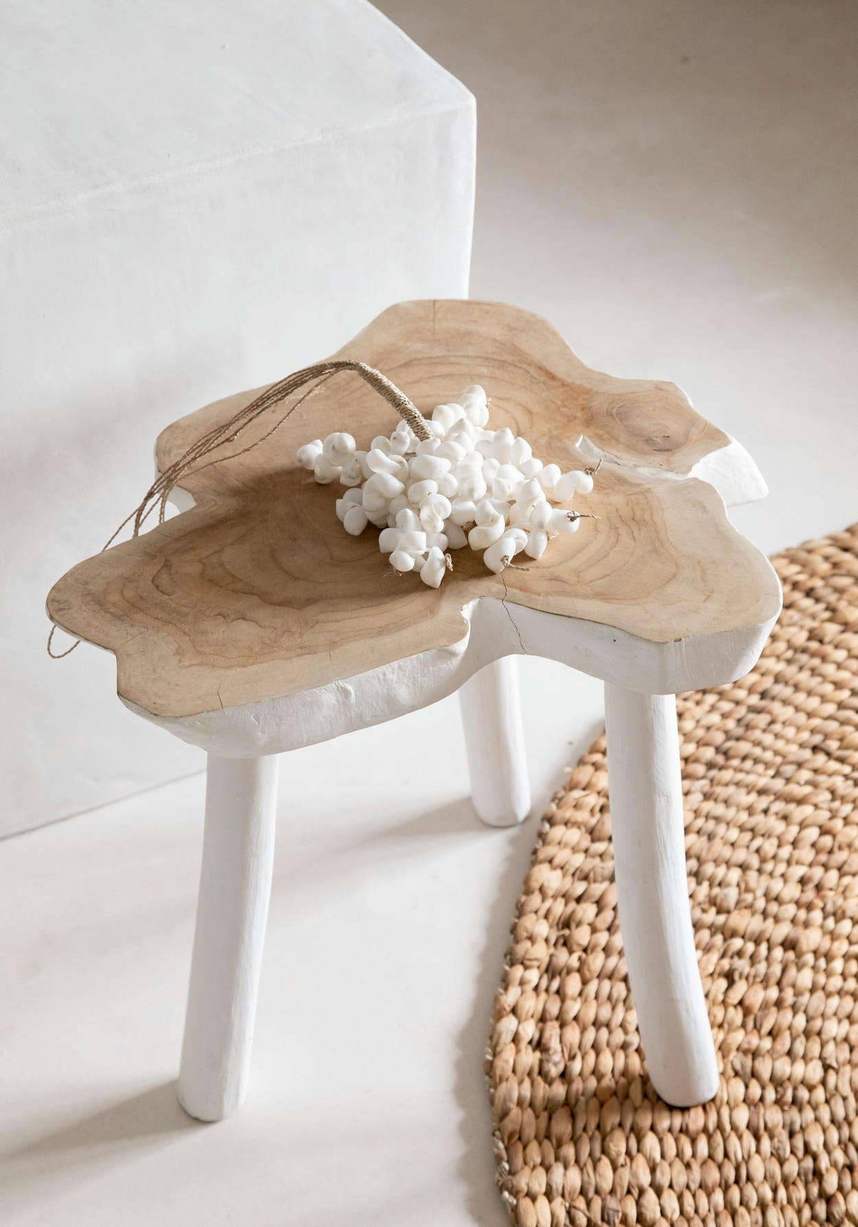 KAI - Décoration suspendue en coquillage blanc