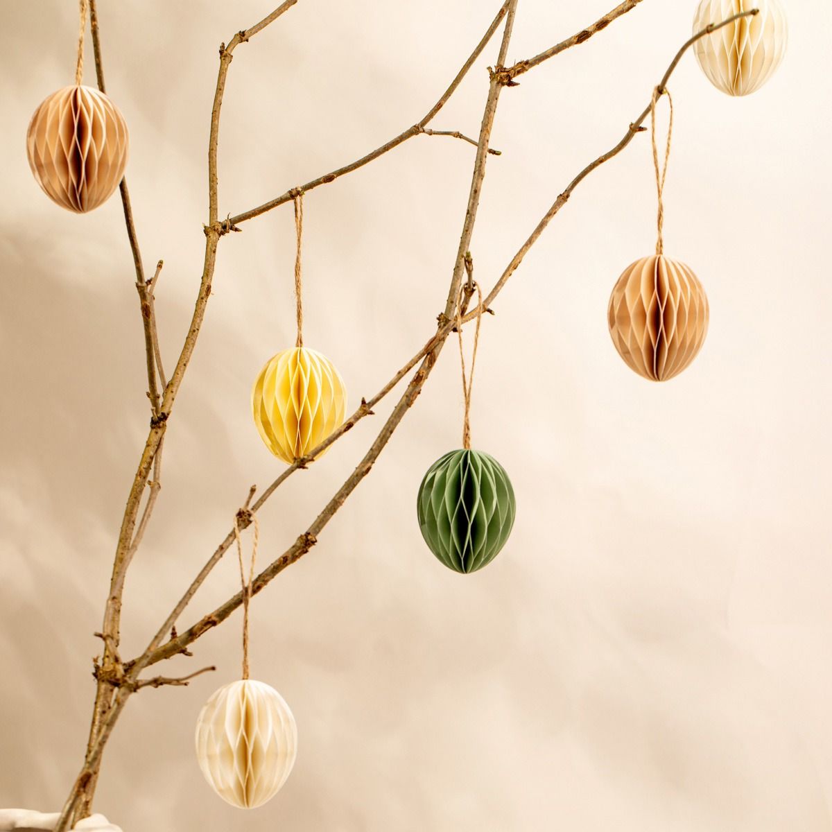 Zestaw zawieszek PAPPER jajka papierowe kolorowe 4 szt.