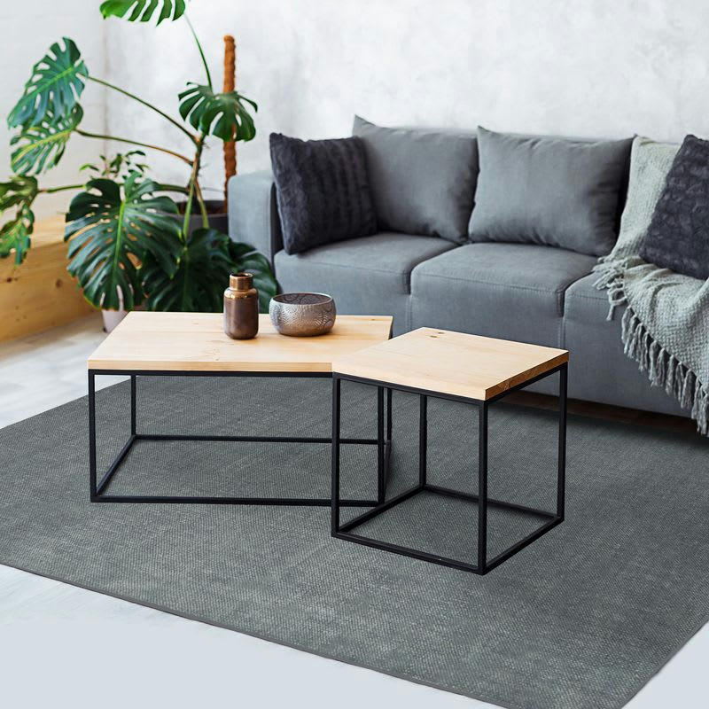 VINTAGE - Tapis effet délavé gris 160x230