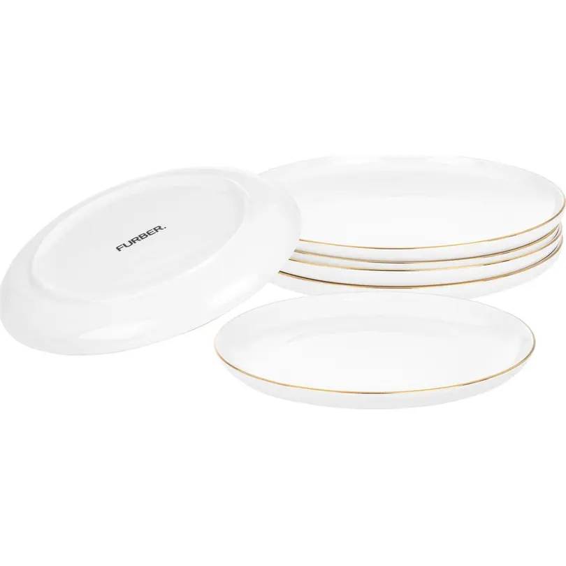 Flacher Teller 6er-Set Furber