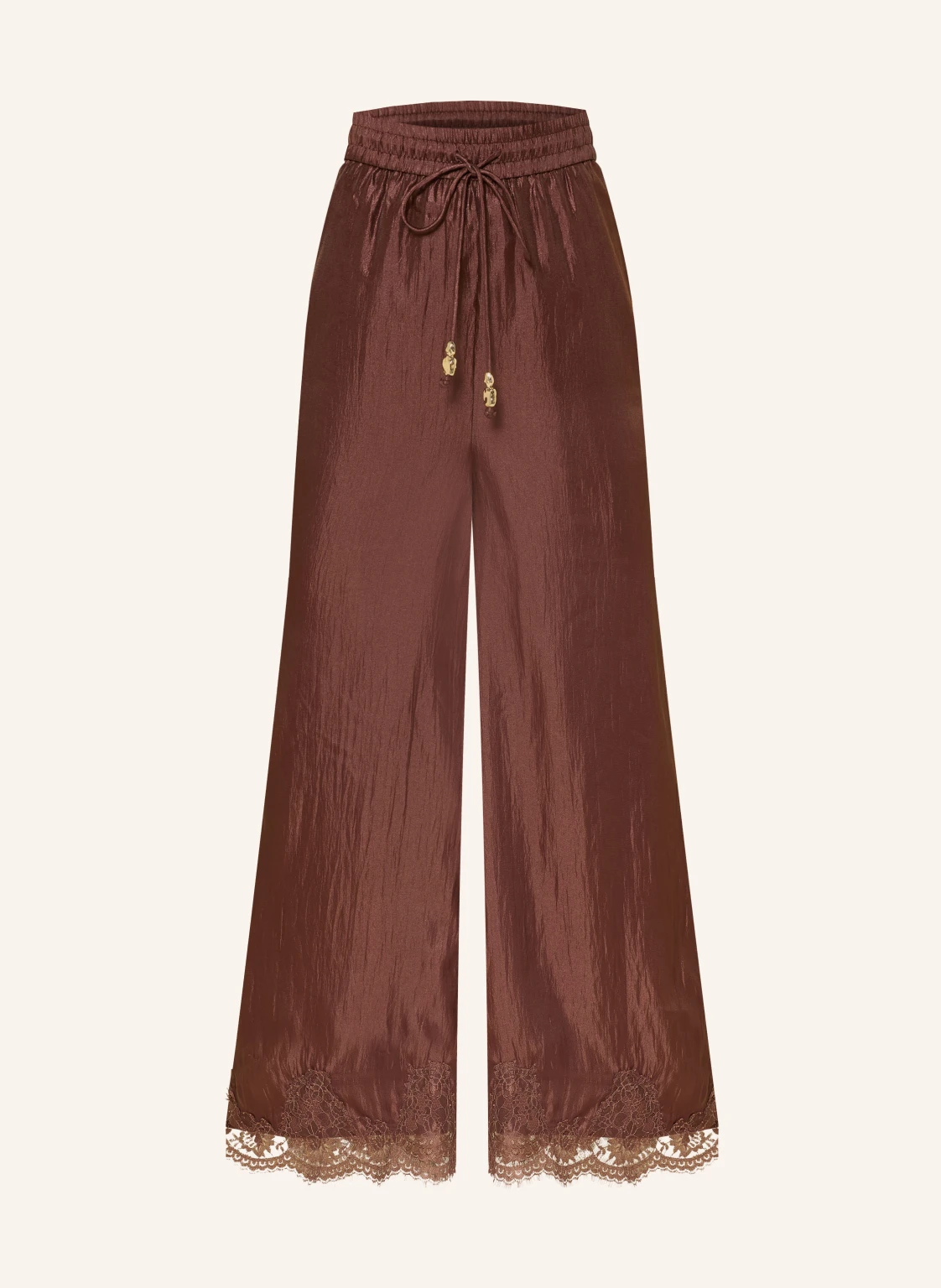 Aje. Satinhose OPHELIA mit Spitze