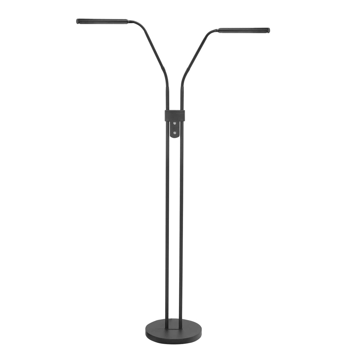 Highlight vloerlamp Murcia - 2 lichts - 35 x 145  cm - zwart