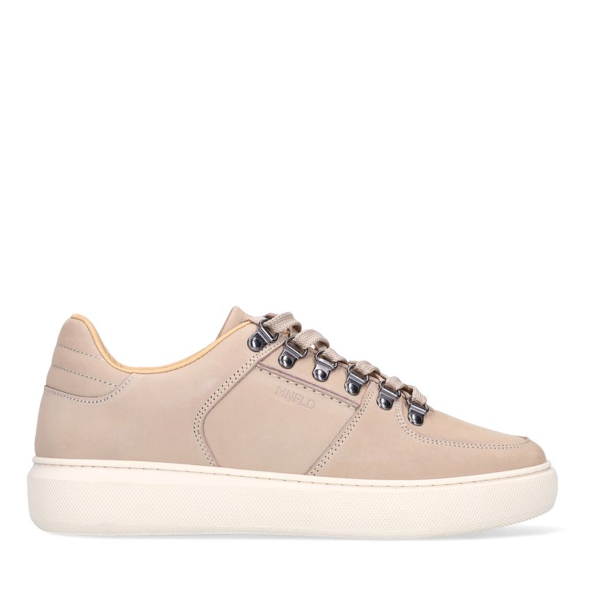 Manfield Beige nubuck sneakers