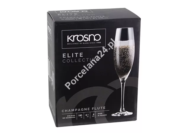 Kpl. kieliszków do szampana 180 ml (6 szt) Krosno - Elite (Sensei / Emotion) 8546