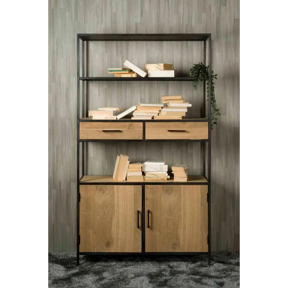 Tower Living - Luna boekenkast - 115 cm - bruin