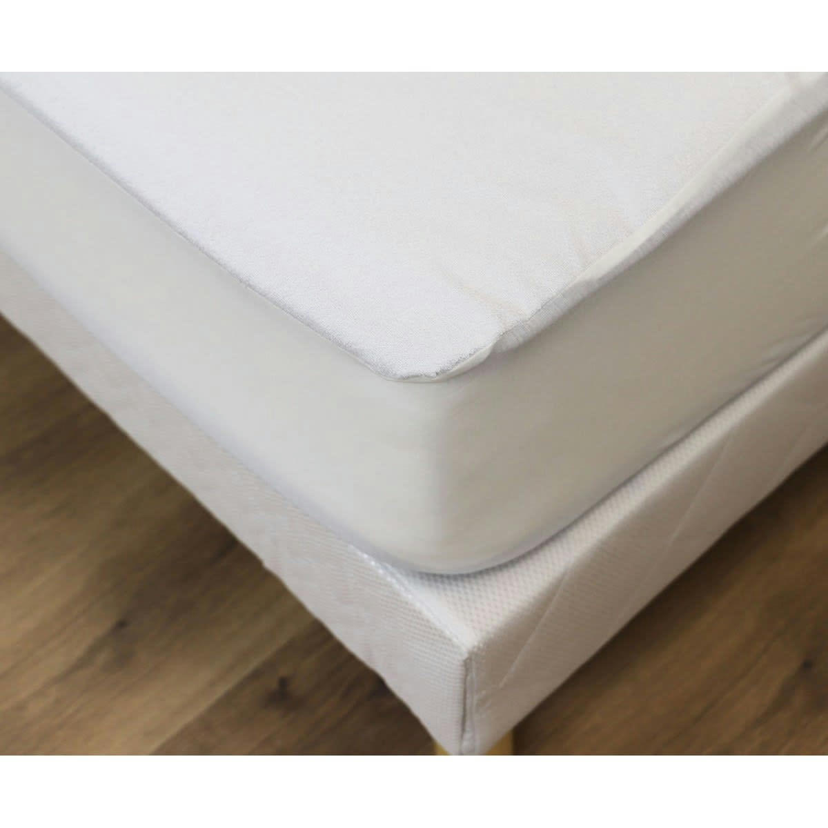HYGIENA - Alèse protège matelas imperméable en coton blanc 120x190 cm
