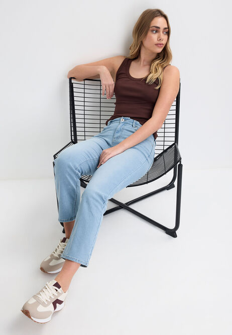 Womens Light Blue Slim Jeans