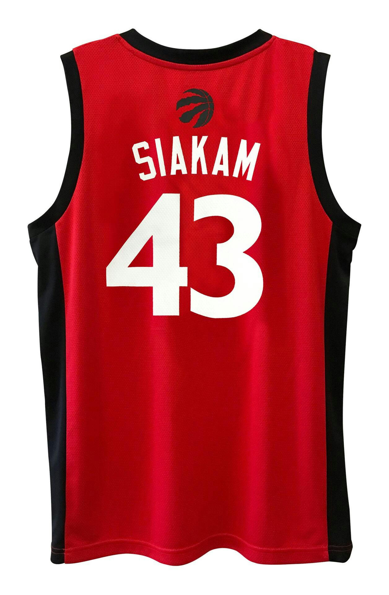 NBA Toronto Raptors Pascal Siakam Men's/Women's Unisex Replica Basketball Jersey, Red/Black, Assorted Sizes