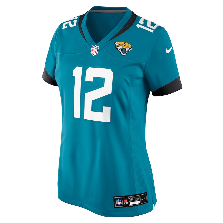 Travis Hunter Jacksonville Jaguars Nike Women's 2025 NFL Draft First Round Pick Team Game Player Jersey - Teal