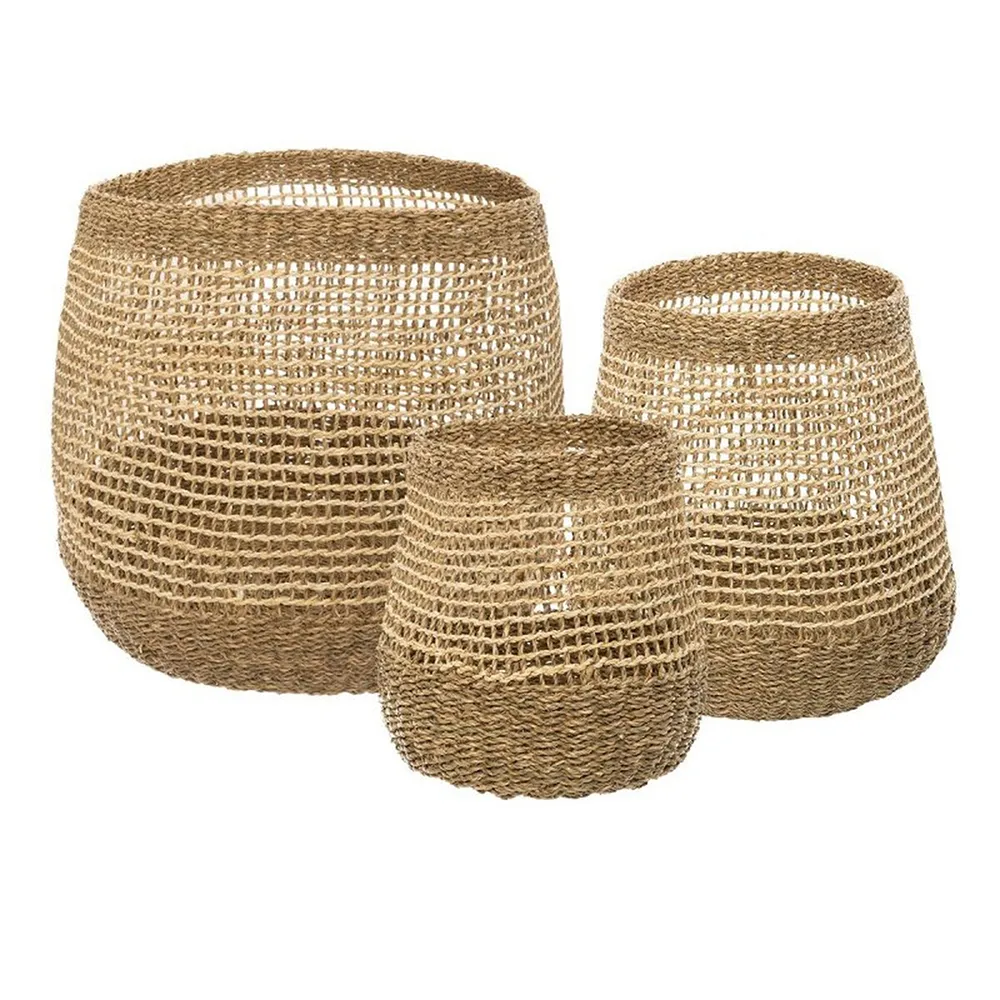 Atmosphera Openwork Round Basket 3 units