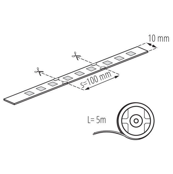 Taśma LED LL LED 5M SET RGB 66811 LightLogic Bluetooth aplikacja pilot 1