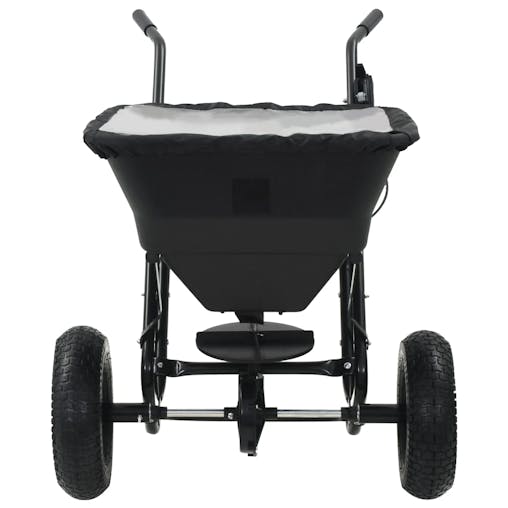 NNEVL Walk Behind Salt Spreader PVC and Steel 106x73x76 cm 45 L