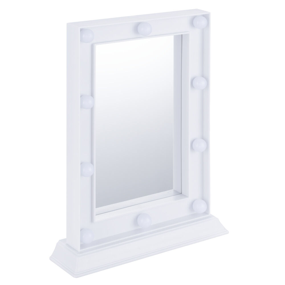 Miroir lumineux à poser rectangulaire à LED blanc 25x33cm