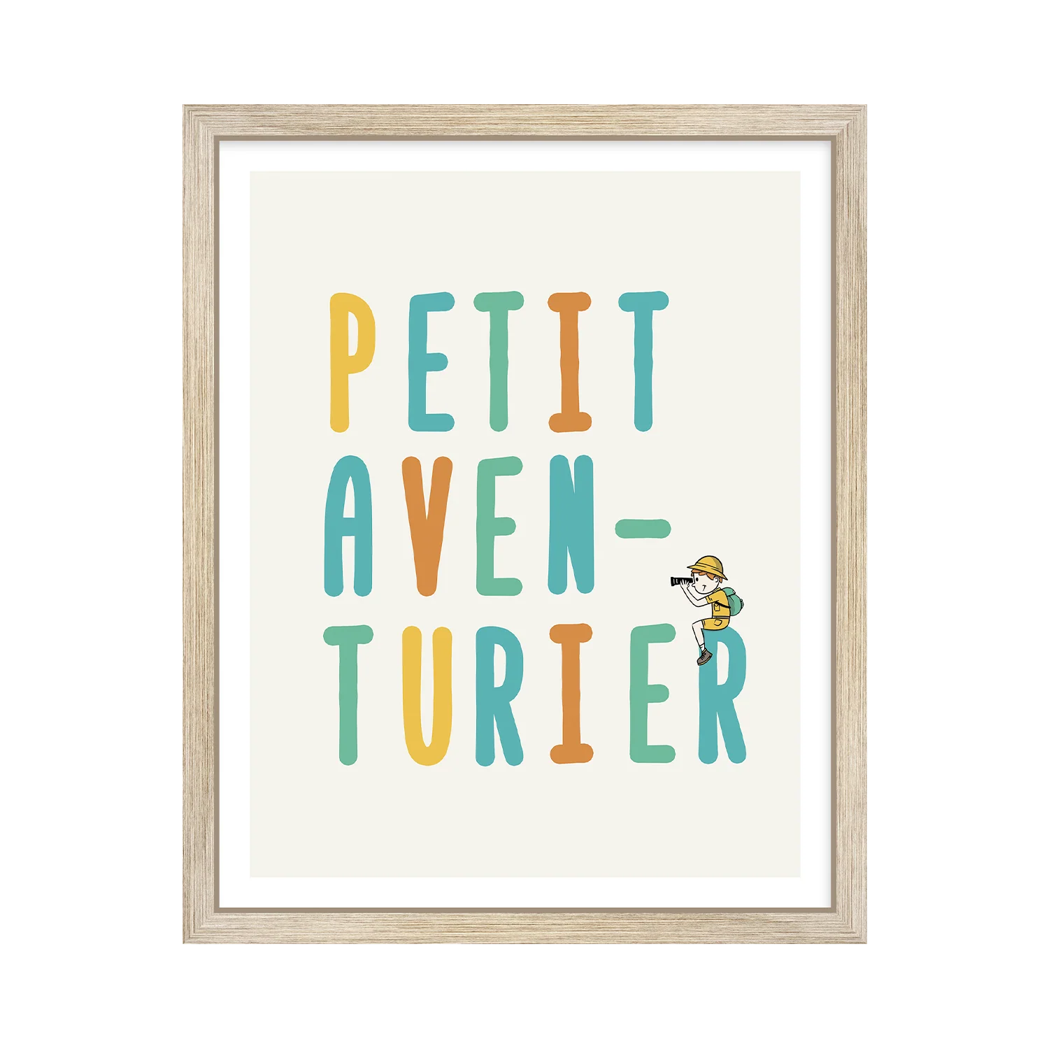 4MURS Tableau PETIT AVENTURIER coloris multicolore