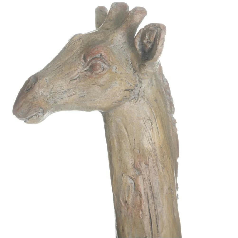 - Statue girafe aspect argile 50 cm