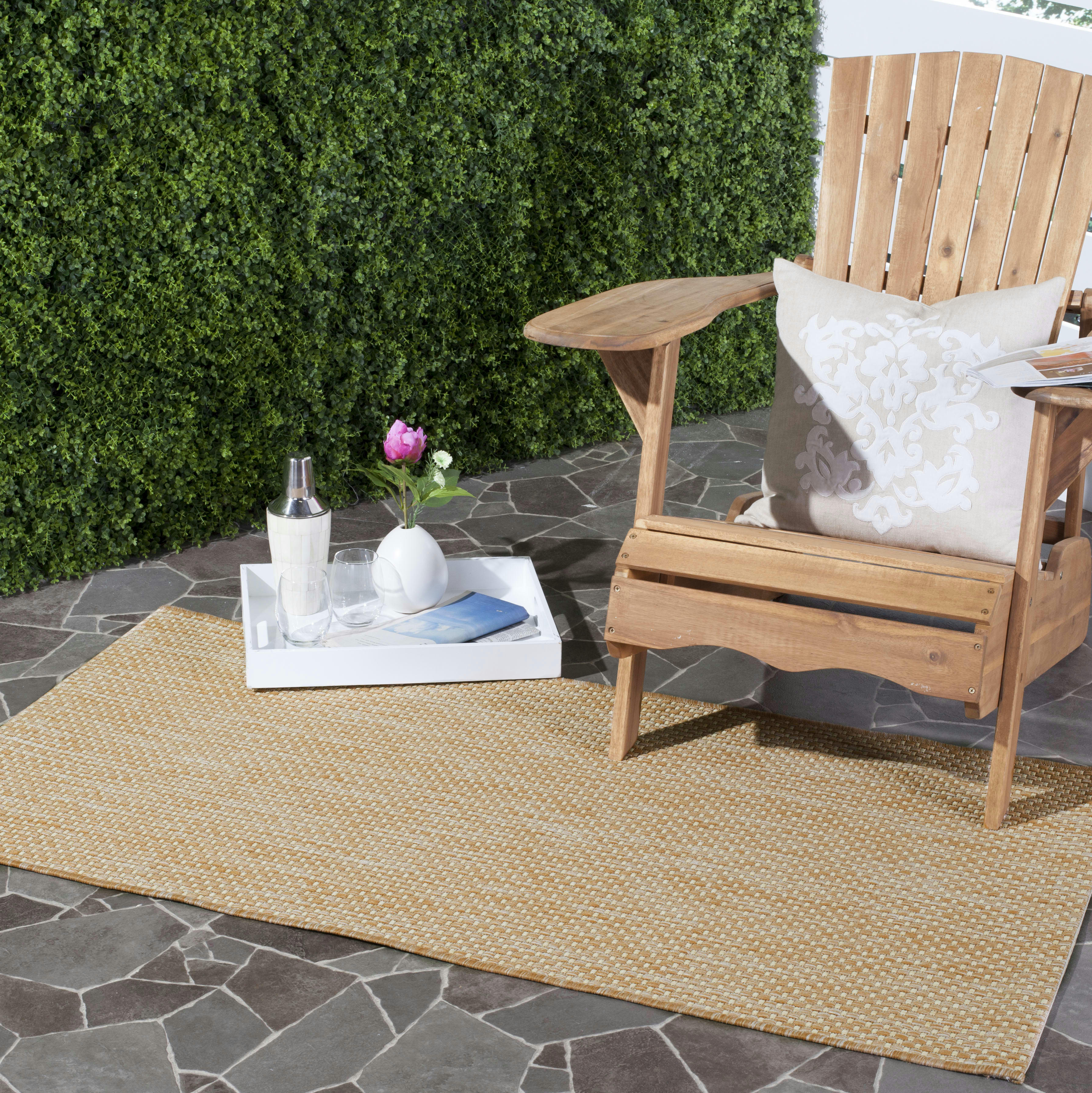 COURTYARD - Tapis interieur & exterieur en naturel & crème, 160 x 231 cm