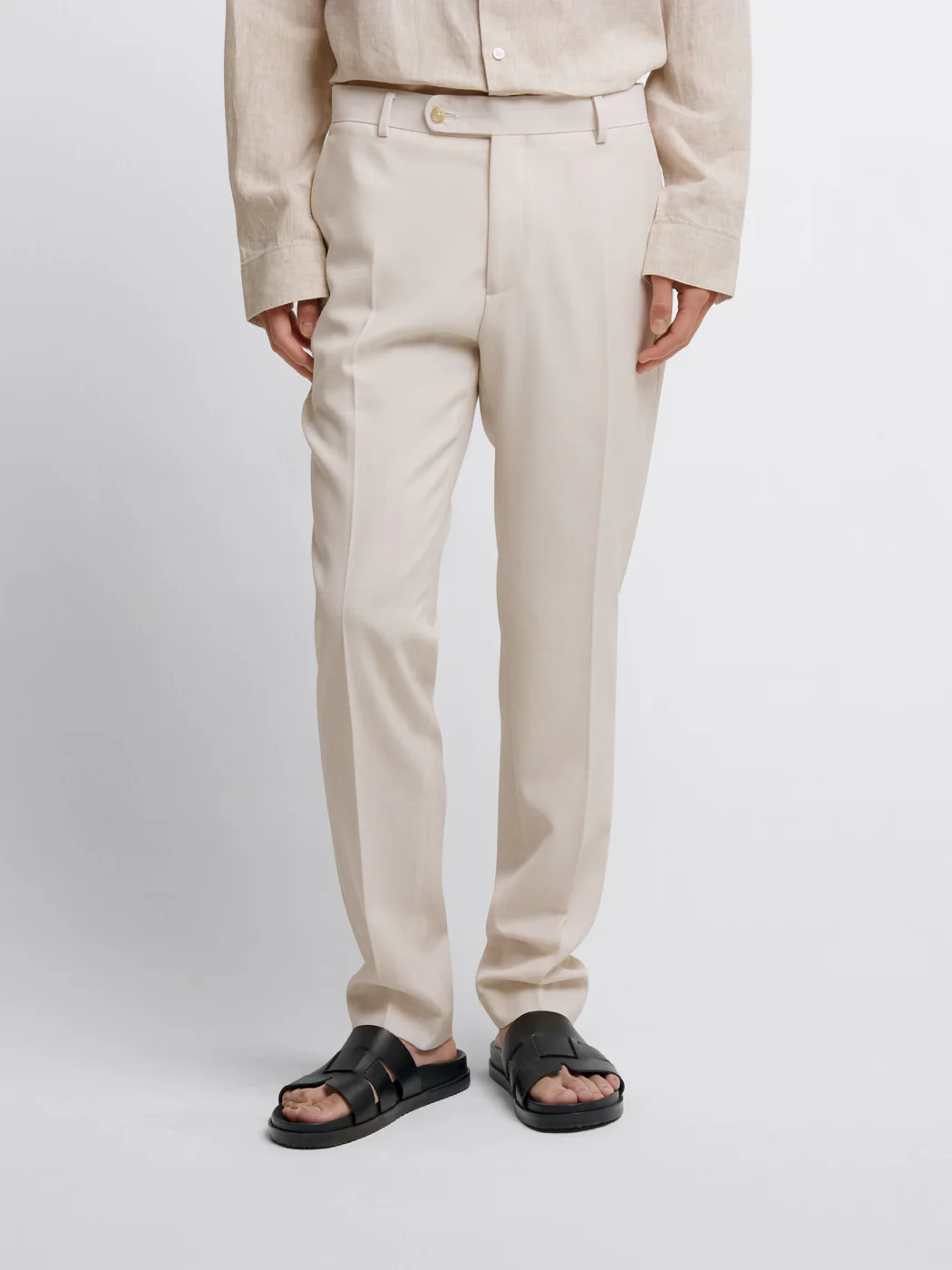 Pantalon de costume slim laine mélangé