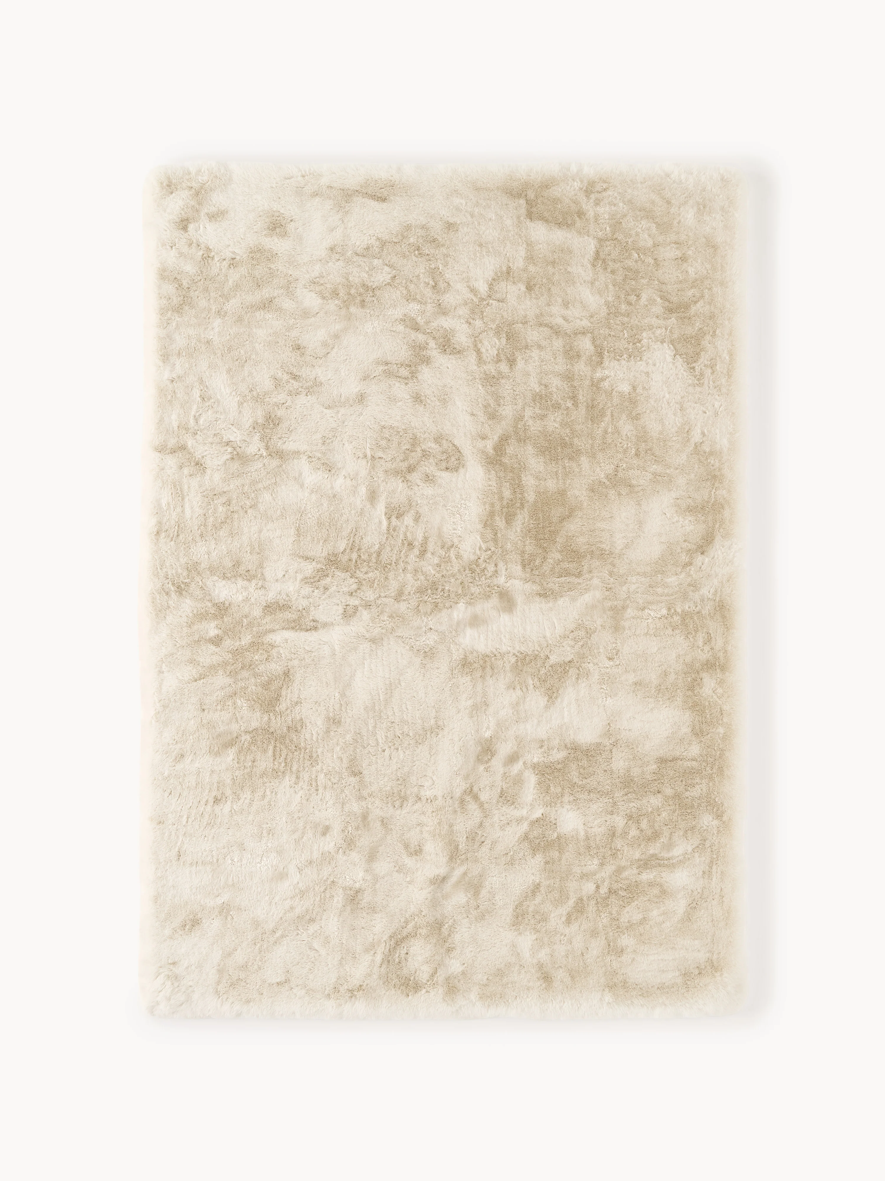 Handgewebter Kunstfell-Teppich Salla