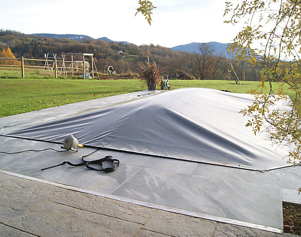 Coussin gonflable d'hivernage piscine Flot'Up SUP - Lg 10m, Diamètre 1m - Pour bâche couverture de piscine Lg 11m - POOLCO