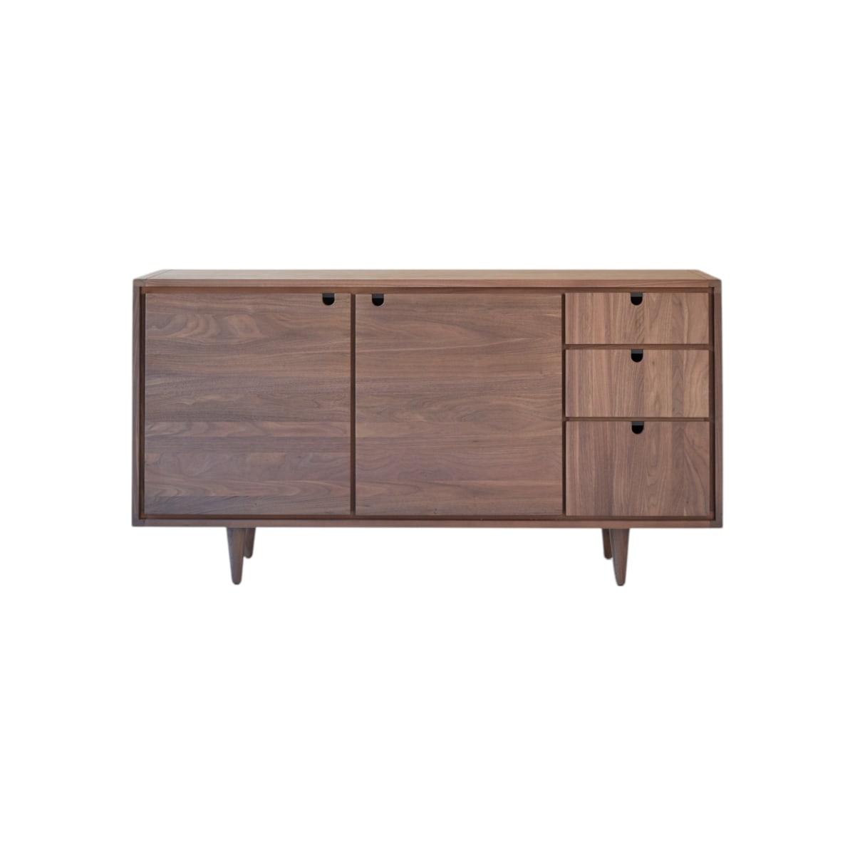 Tikamoon - Jonàk - Massief notenhouten dressoir 145 cm