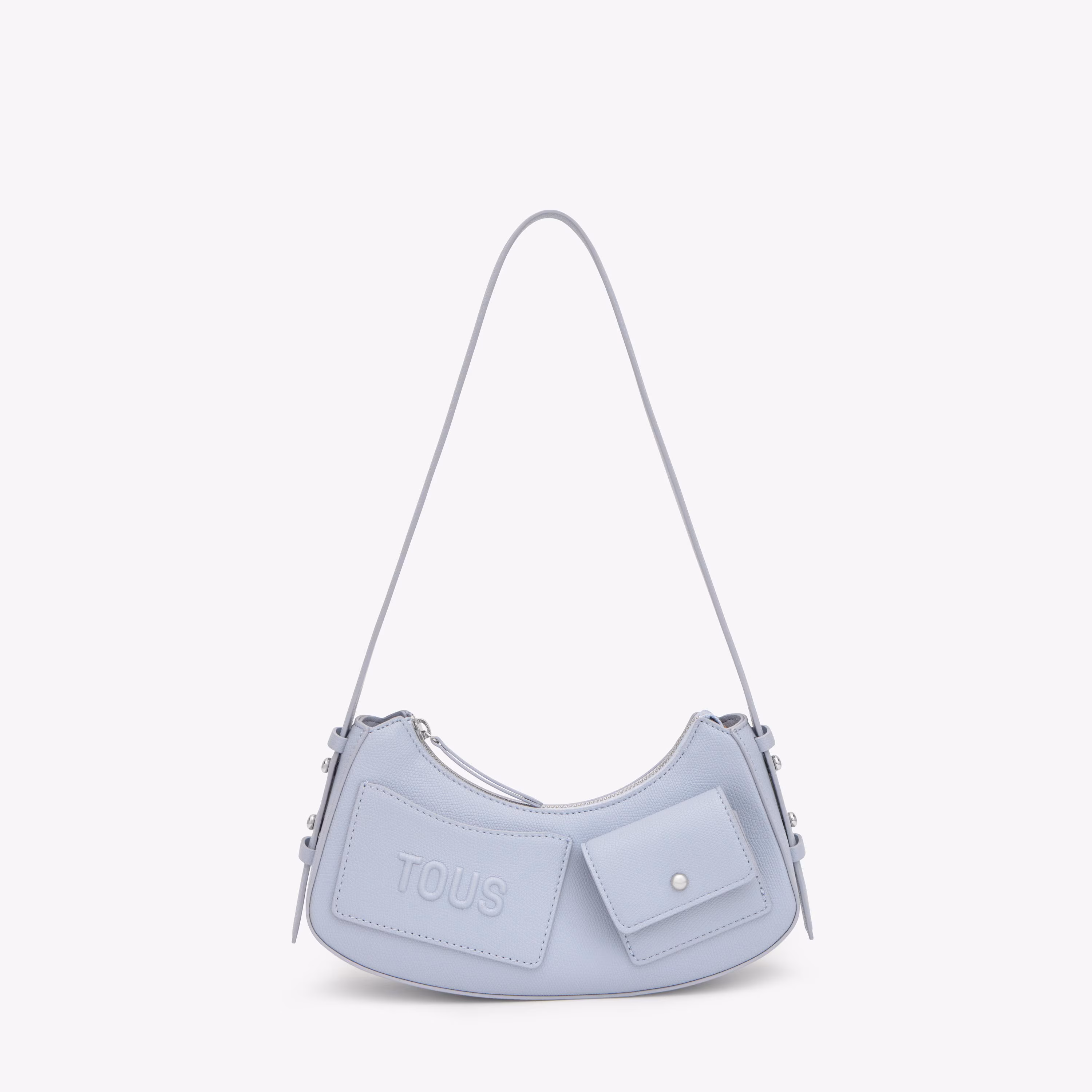 Bolso de hombro azul grisaceo TOUS Back to basics