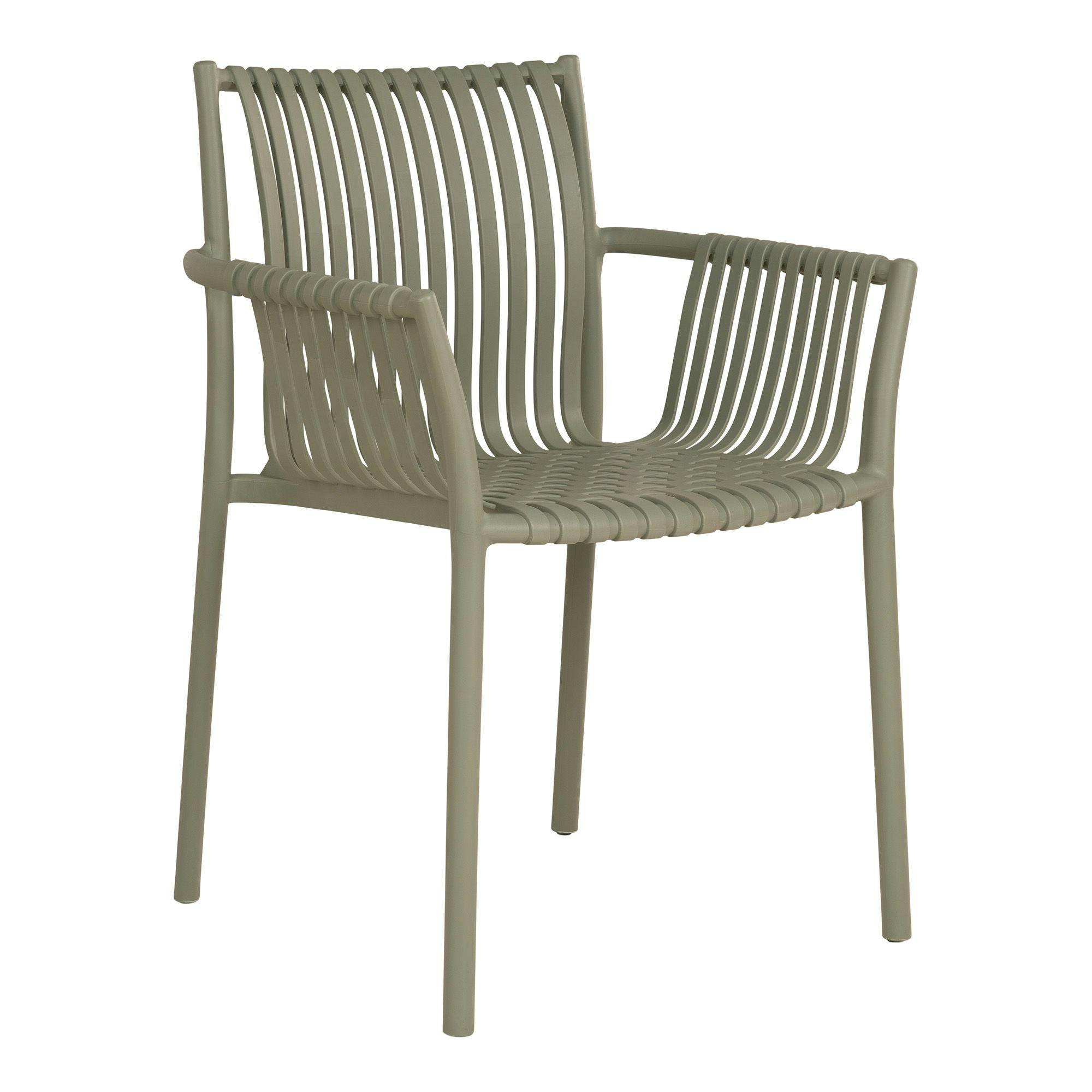 Chaise de jardin verte (lot de 4) MENDOZA