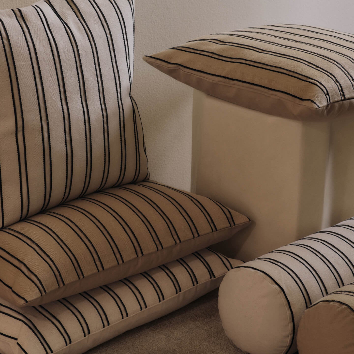 Ferm Living Twill Kussenhoes - Vierkant 50 x 50 cm - Cashmere