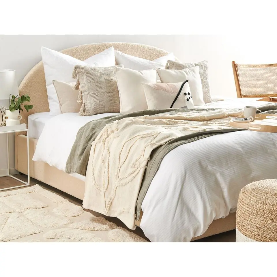 ACACIA - Plaid - Beige - 130 x 160 cm - Katoen