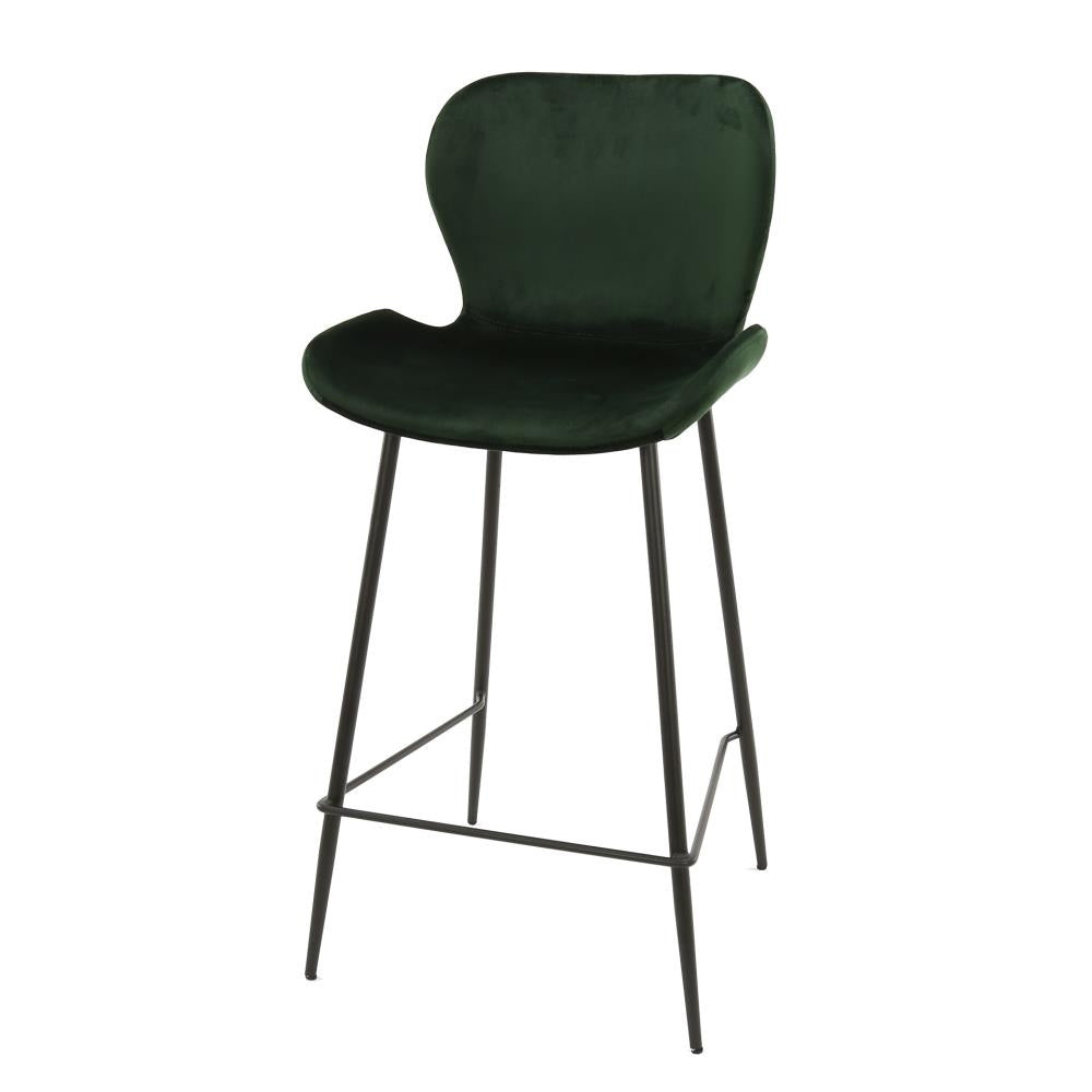Giga Meubel Barstoel Velvet - Groen