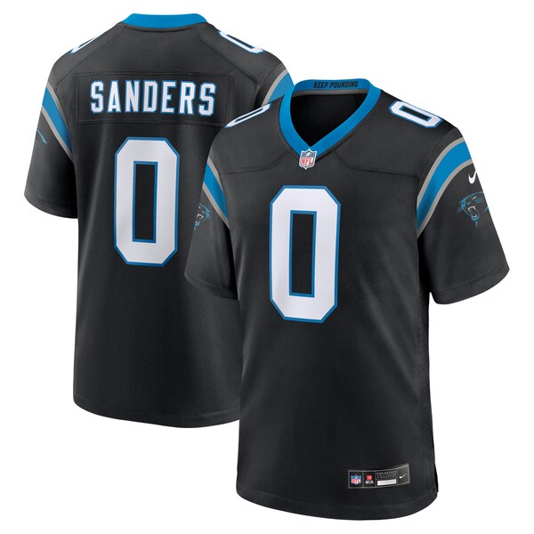 Ja'Tavion Sanders Carolina Panthers Nike  Game Jersey -  Black