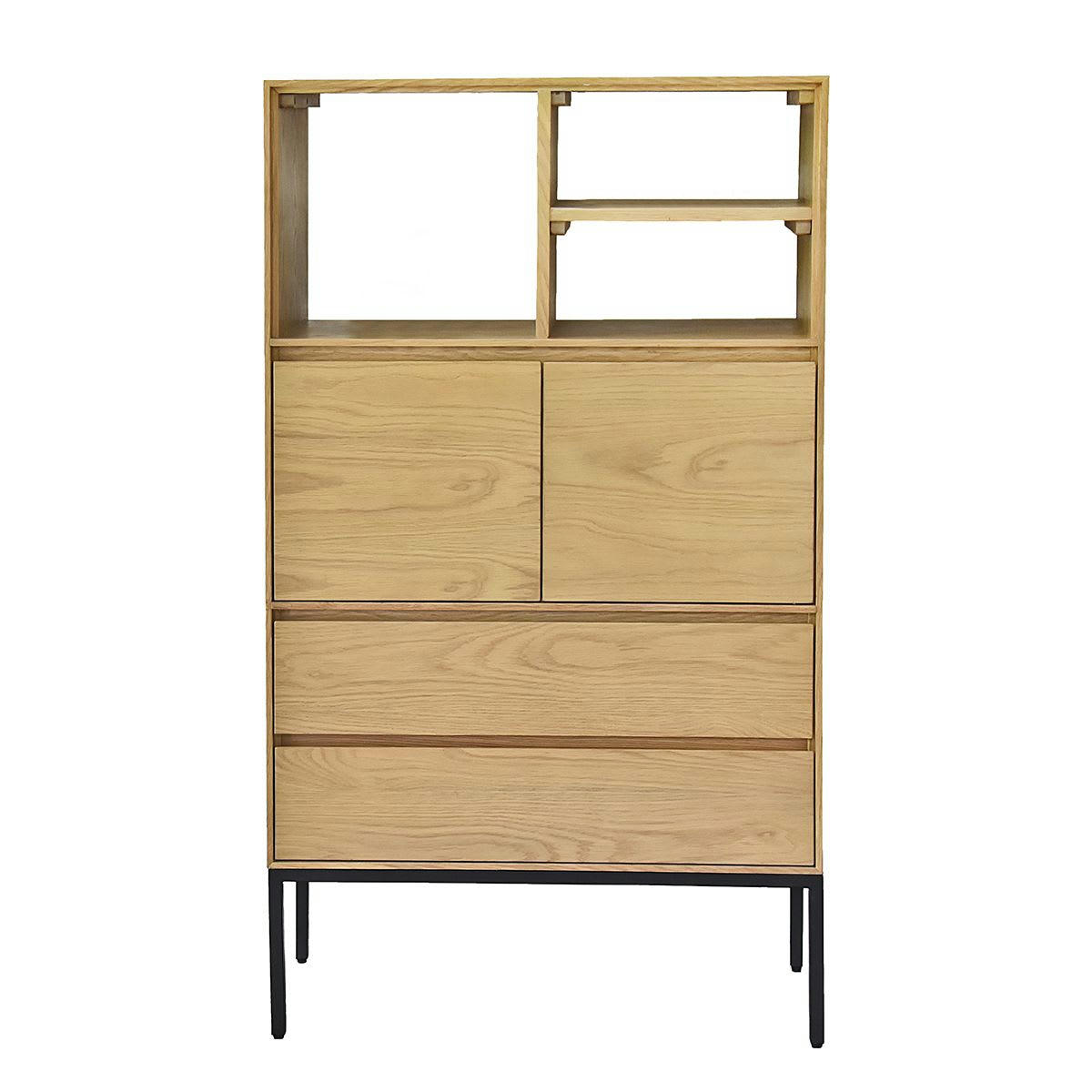 SOHO - Bibliothèque en plaqué chêne