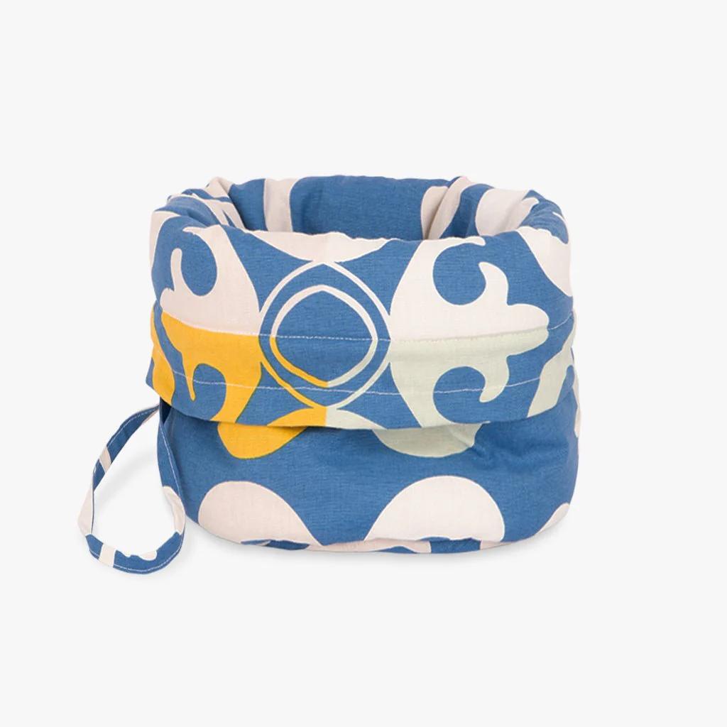 Cesto/Saco de Pão de Algodão AZULEJO