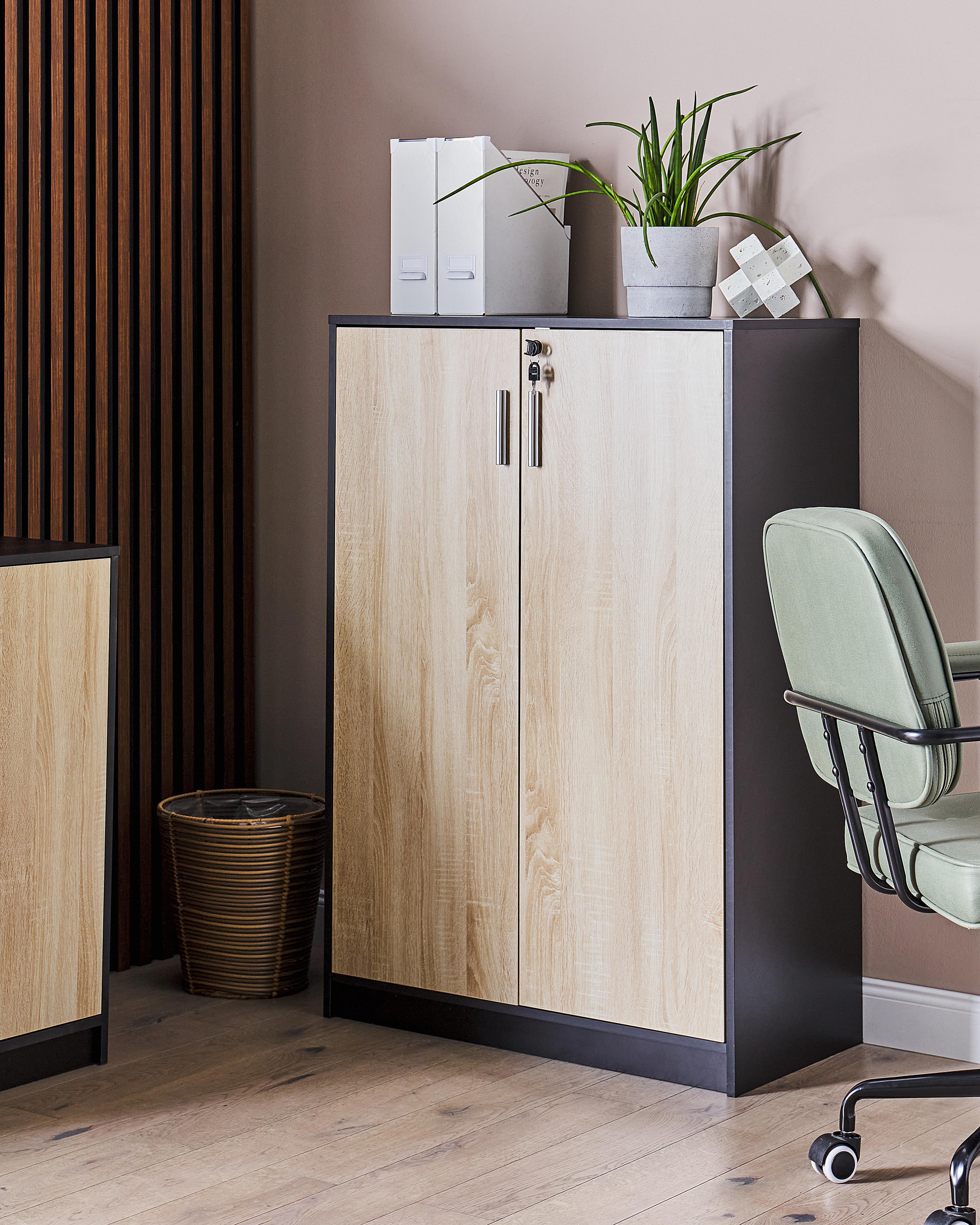 Storage Unit ZEHNA Brown/ Black