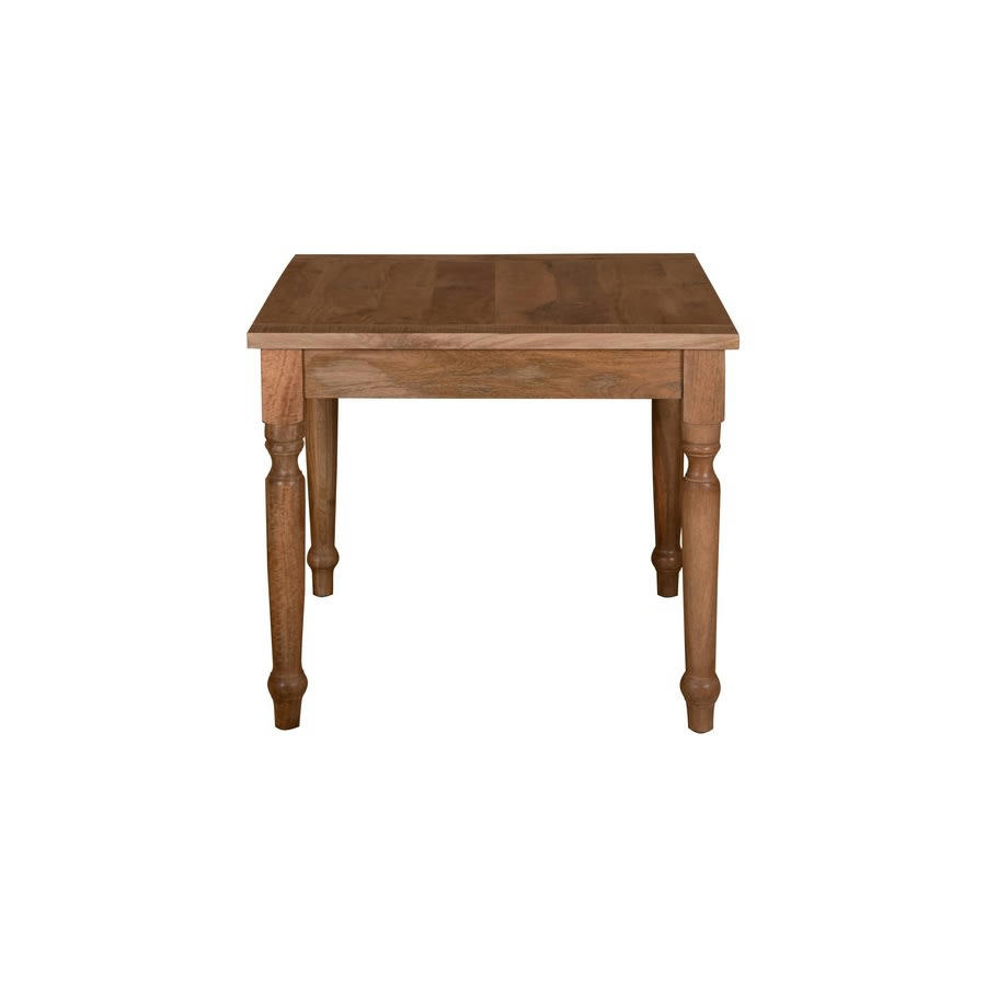 - Table bois de manguier naturel 90x90x77