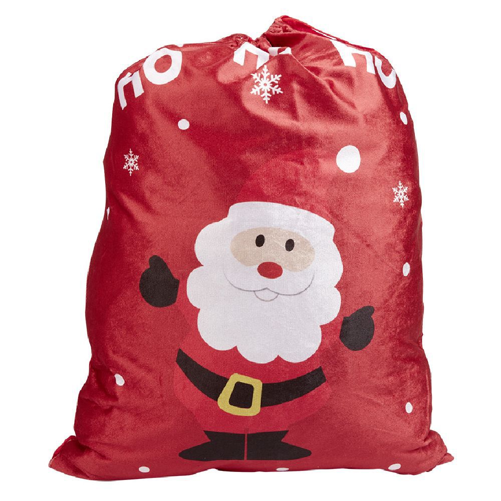 Hotte de Père No&euml;l en velours