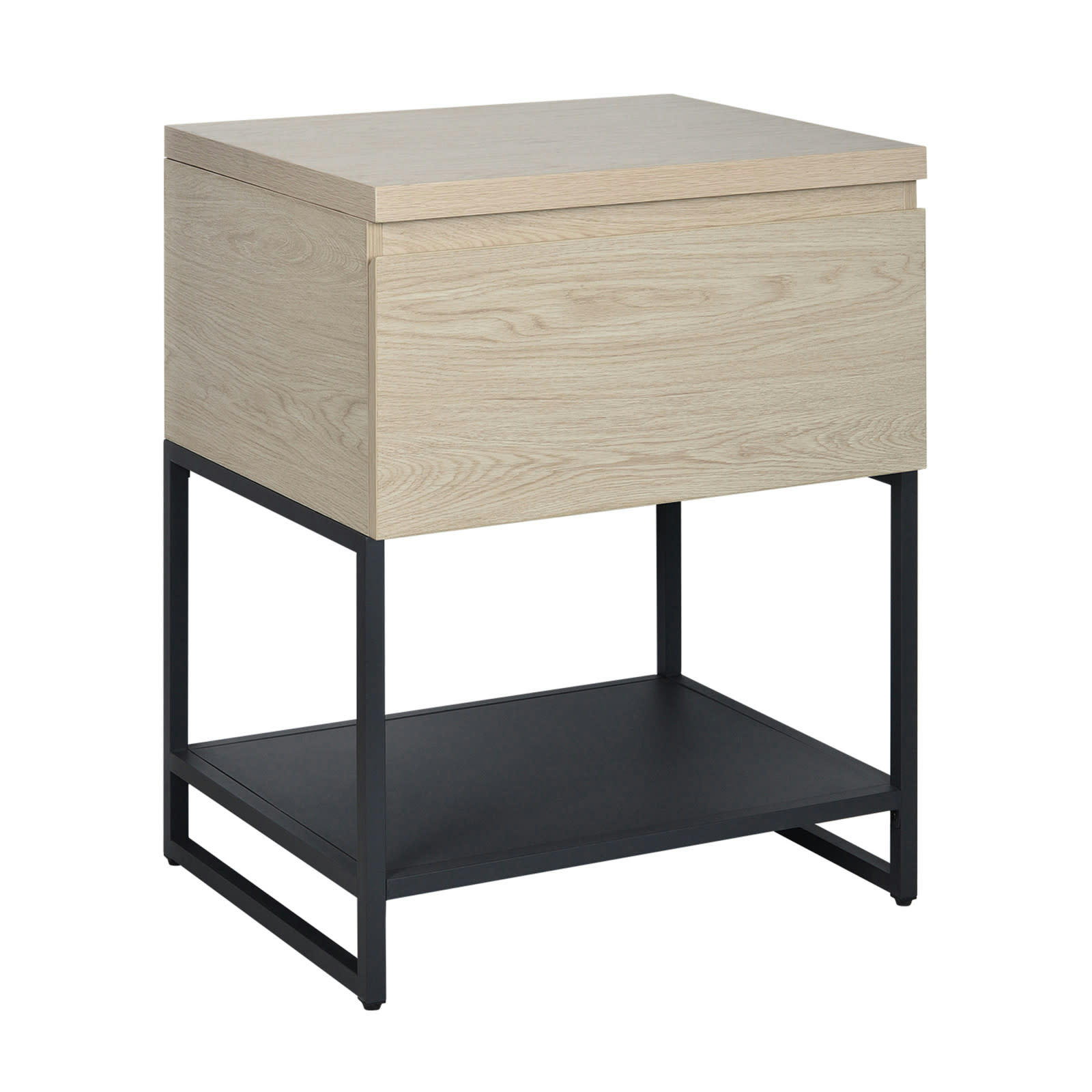 WILL - Meuble caisson chêne et piètement sous vasque 60 cm WILL