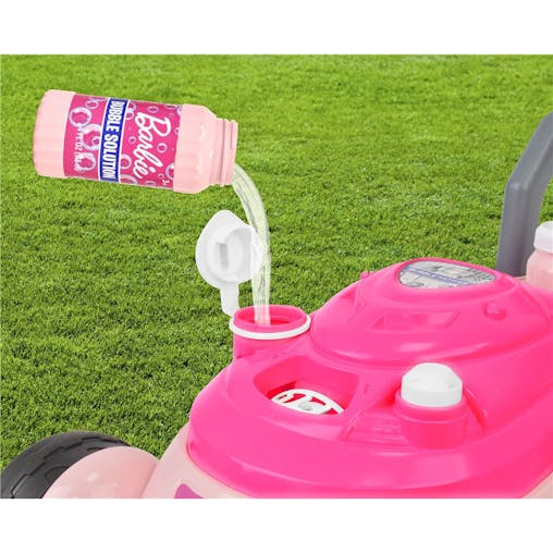Barbie Bubble N Go Mower with 4oz Bottle - Pink / Blue