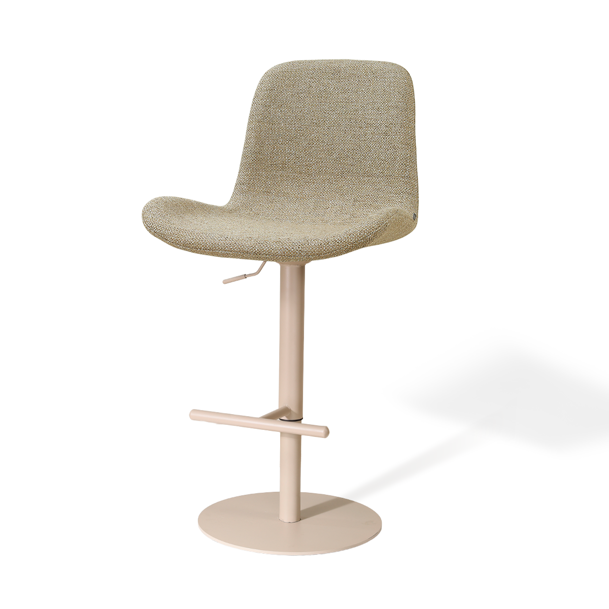 Nolon Niva-Fé tulp barkruk taupe melange - verstelbaar - beige poten