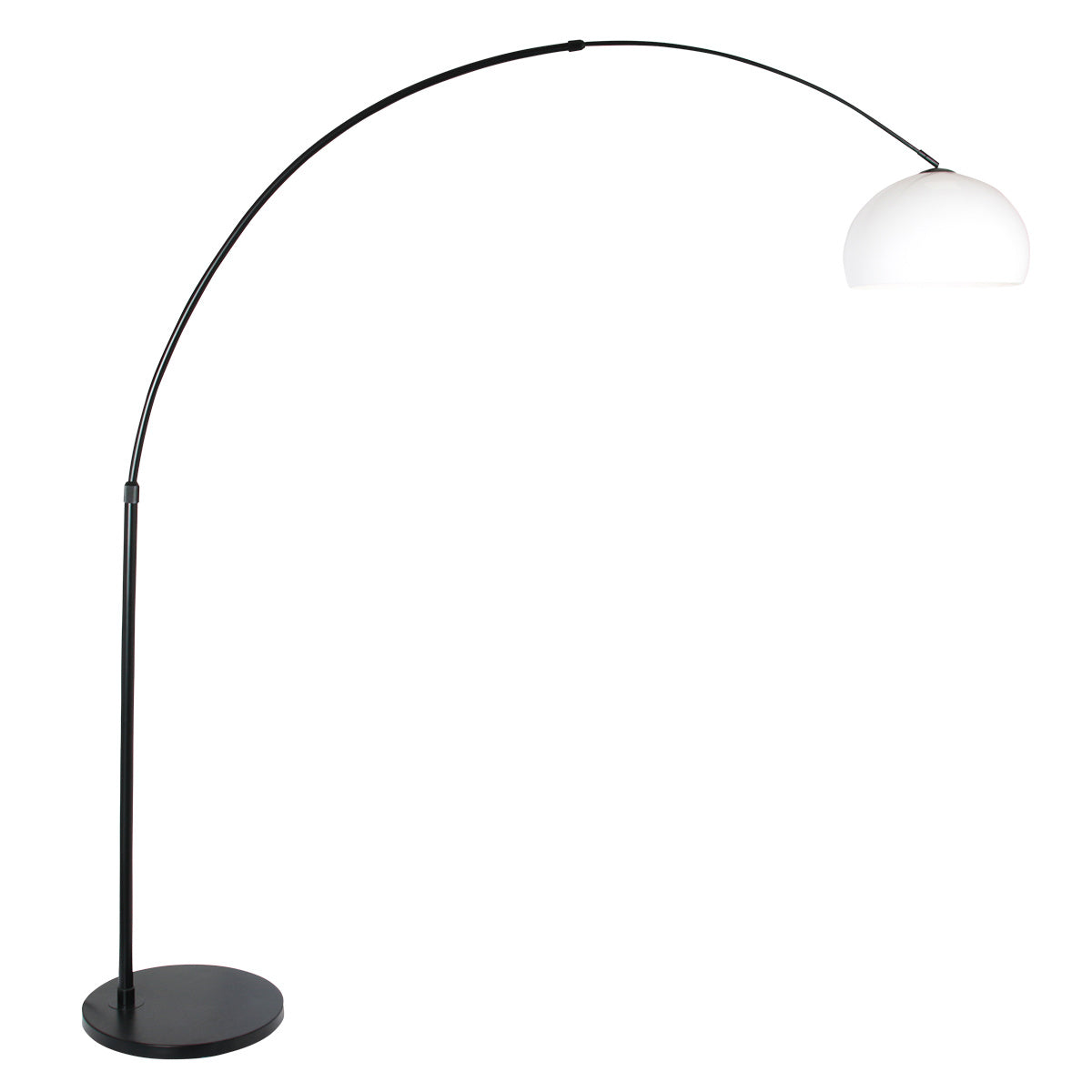 Steinhauer vloerlamp Sparkled - 1 lichts - 190x 230 cm - zwart wit