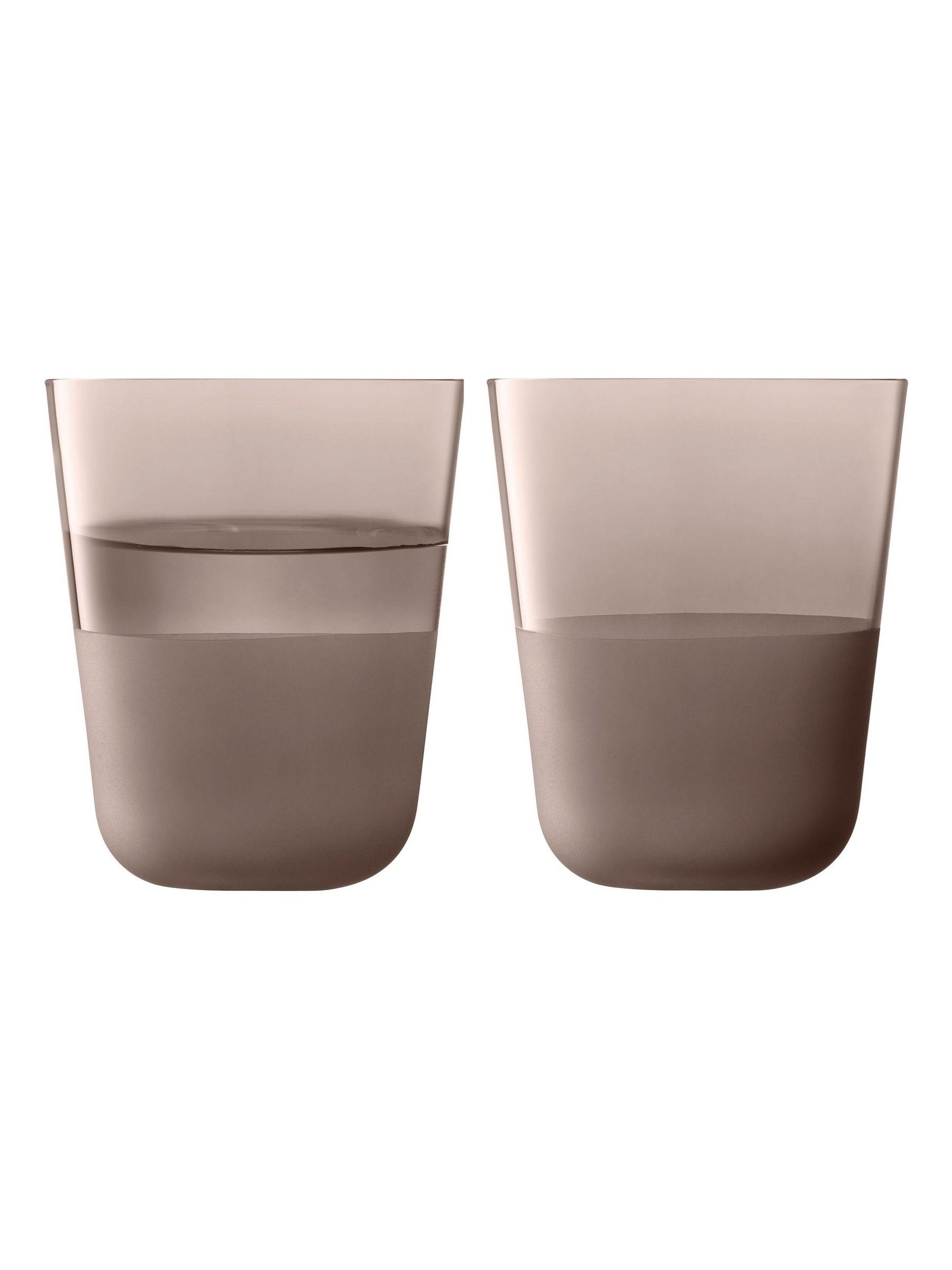 LSA International Set of 2 Earth Arc Contrast Tumblers 380ml