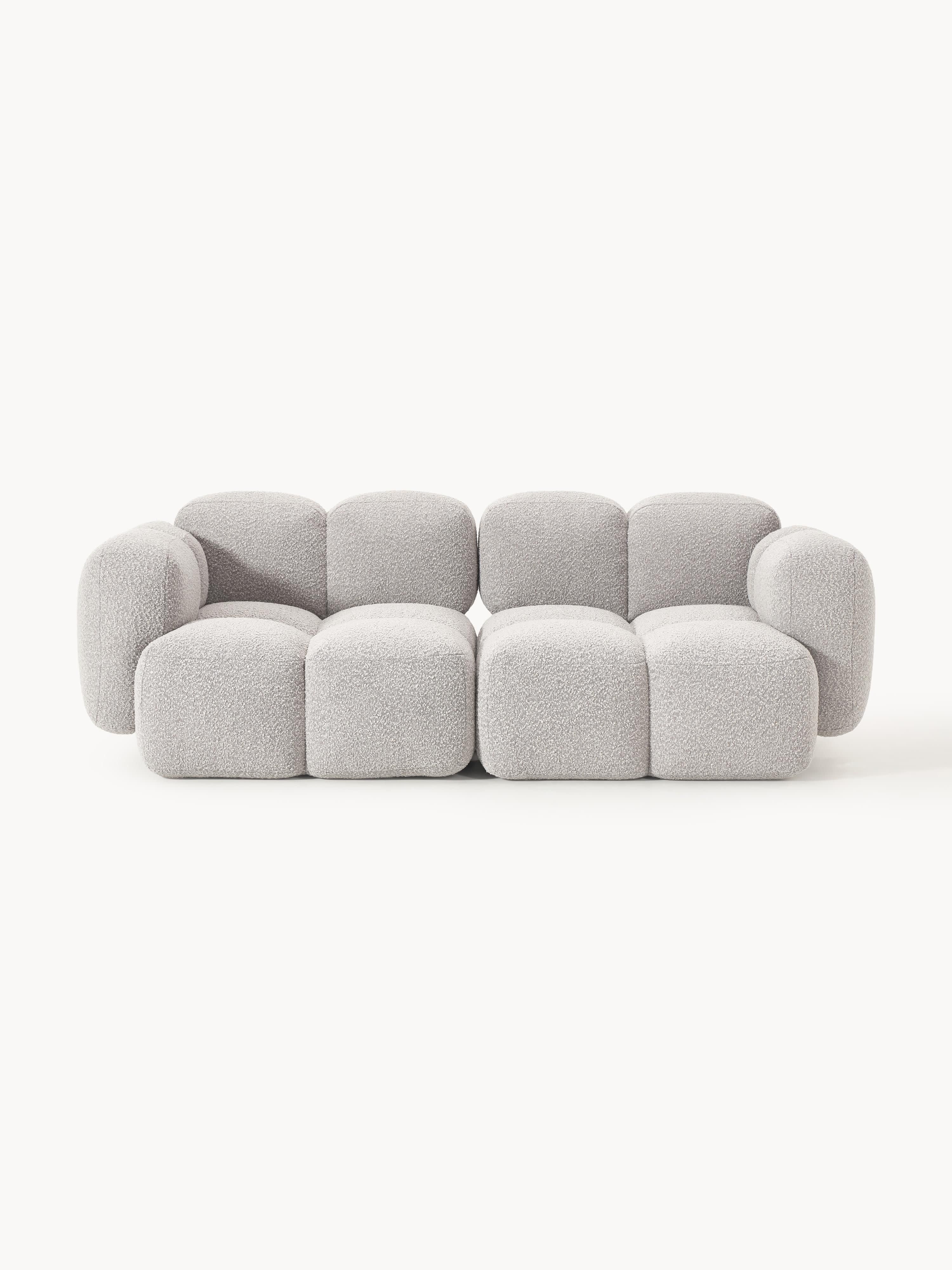 Modulares Sofa Tayla (3-Sitzer) aus Bouclé